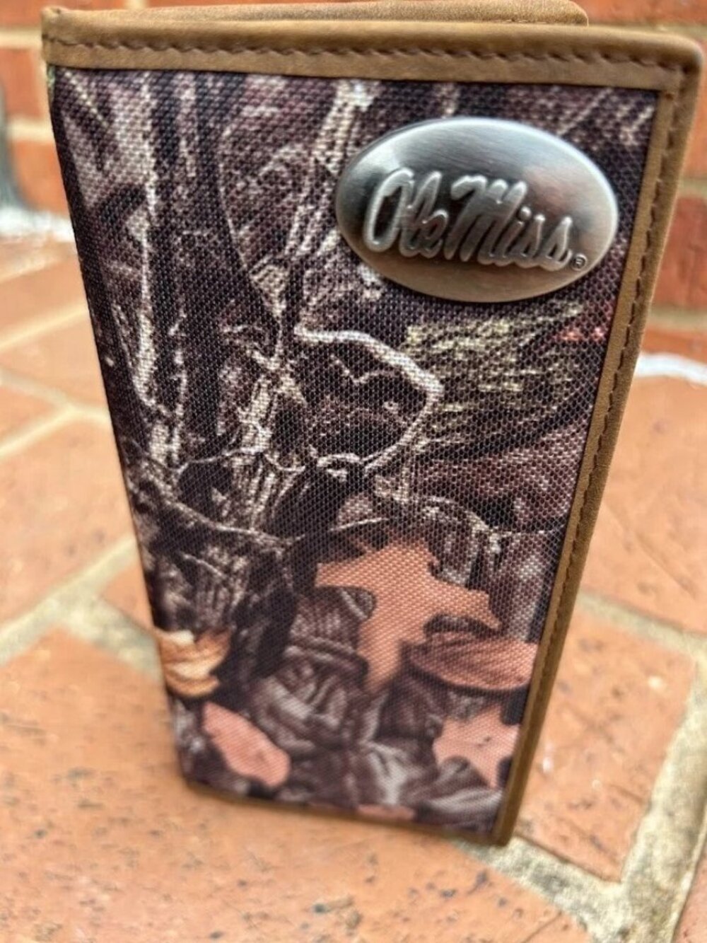 Zep Pro University of Mississippi Ole Miss Concho Camo Nylon Checkbook Wallet